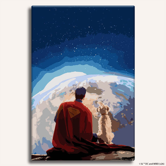 Superman & Krypto - Paint By Numbers Kit